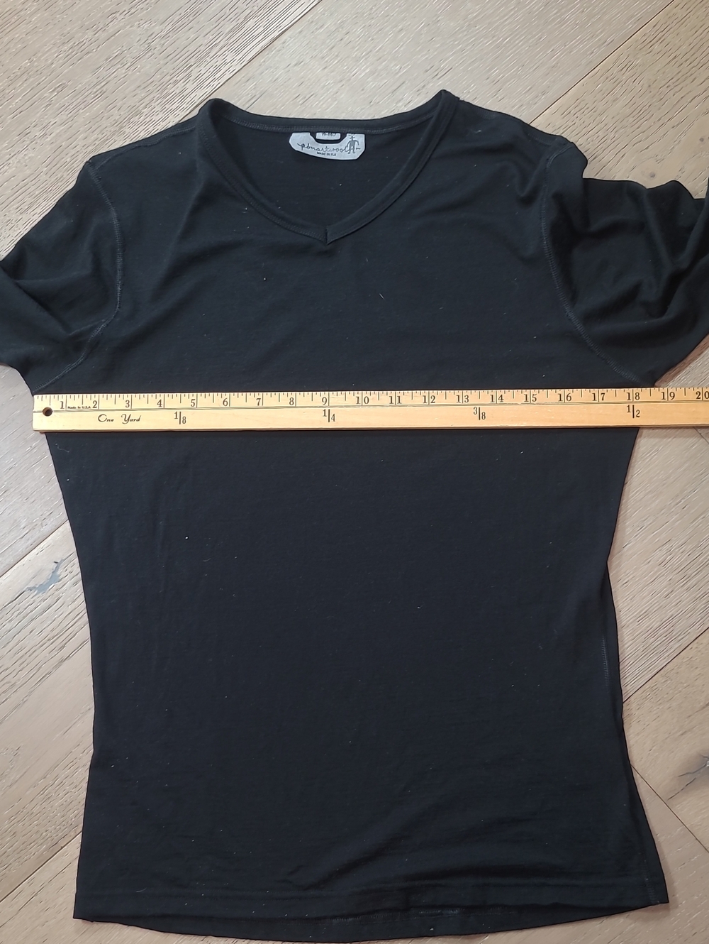 Smartwool Base Layer Women's sz M Black Merino Wool V-neck Long Sleeve - Picture 8 of 10
